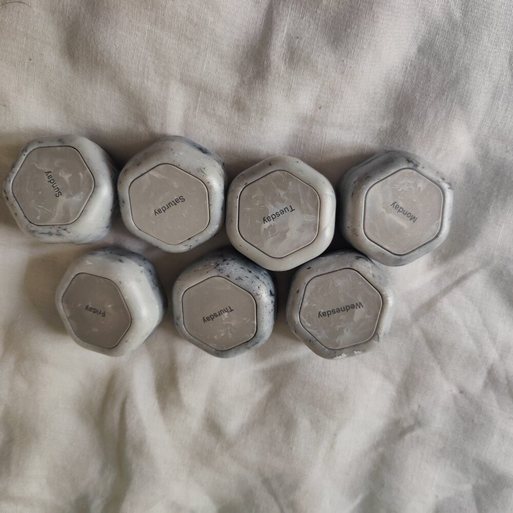NEW Cadence Travel Containers Pill Set 7 Magnetic Travel Capsule Granite Limited